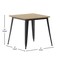 Flash Furniture 31.5 SQ Dining Table Brown Poly Top/Black Frame JJ-T14619-80-BRBK-GG - alternate 5